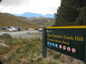 Castle Hill carpark sign