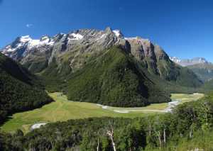 The AMAZING views that reign as you climb up the hill to the Routeburn Falls hut area.