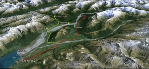 Dart River and Routeburn Track access map