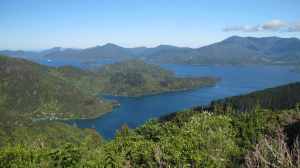Queen Charlotte Sound as seen from Onahau Lookout